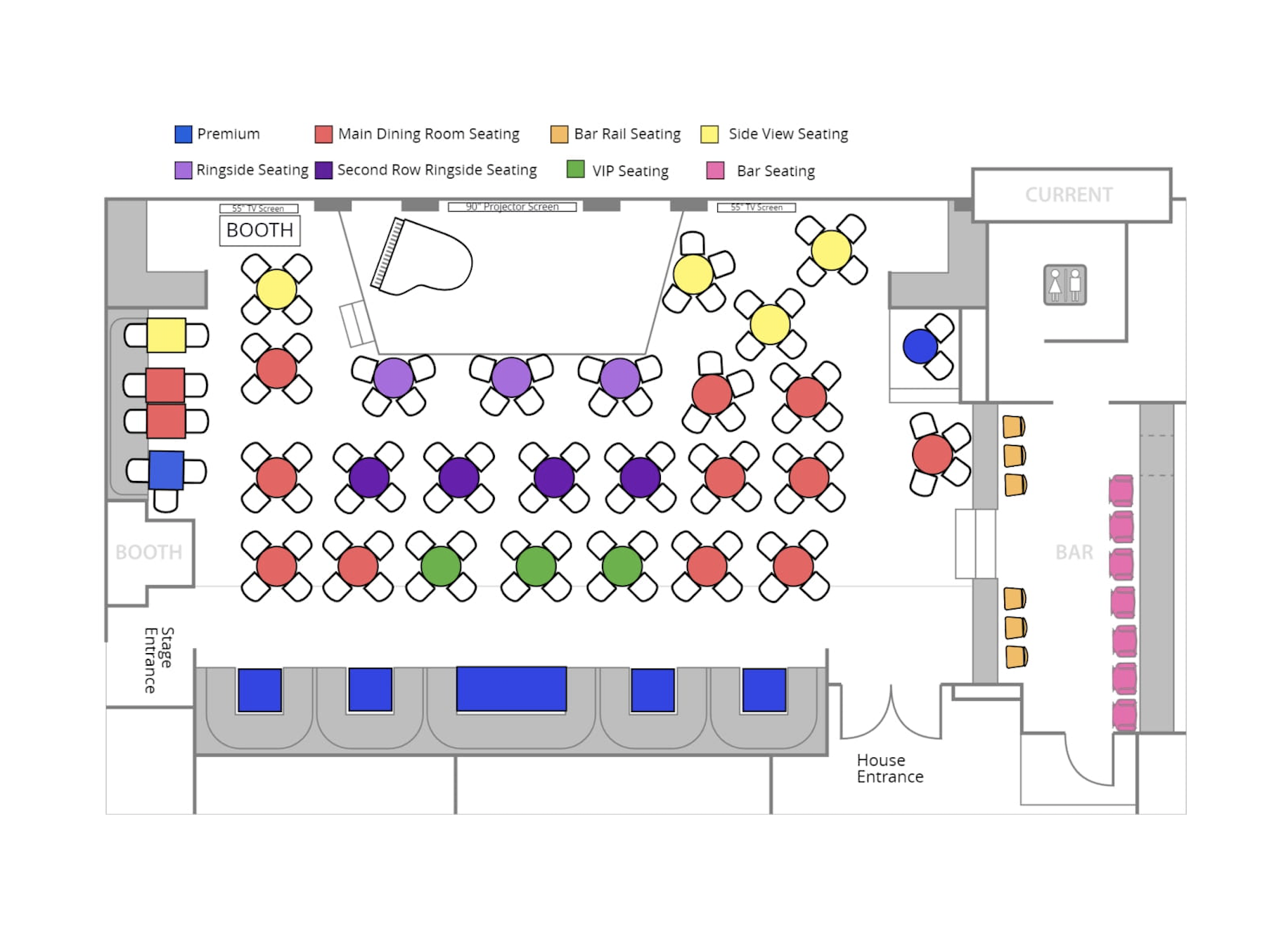 Theater seating chart hi-res stock photography and images - Alamy, image size:1802x1350